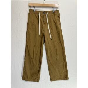 Vuori Straight Leg Pants in Olive Brown with White Drawstring